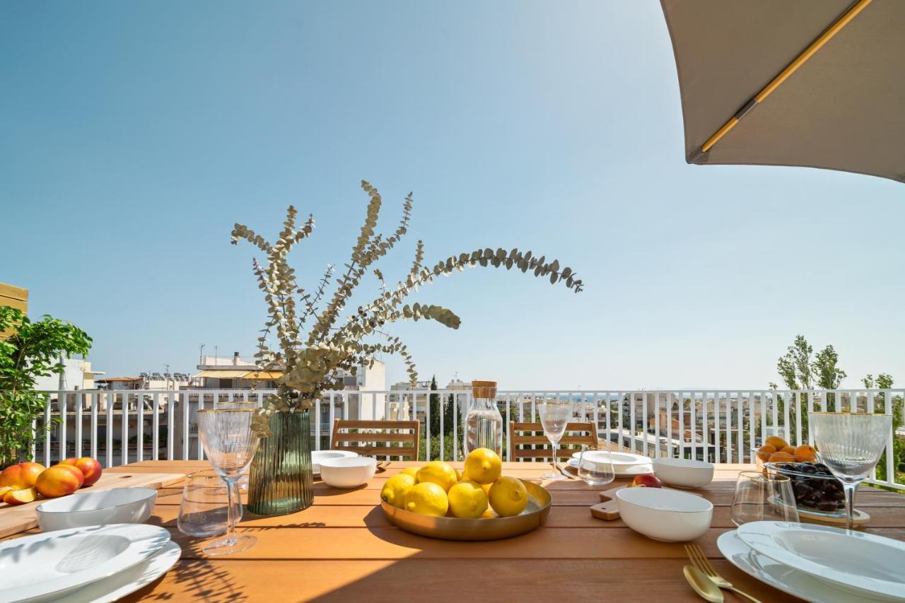 Luxurious Apartment With Big Sea View Terrace - Central Location Athen Eksteriør bilde