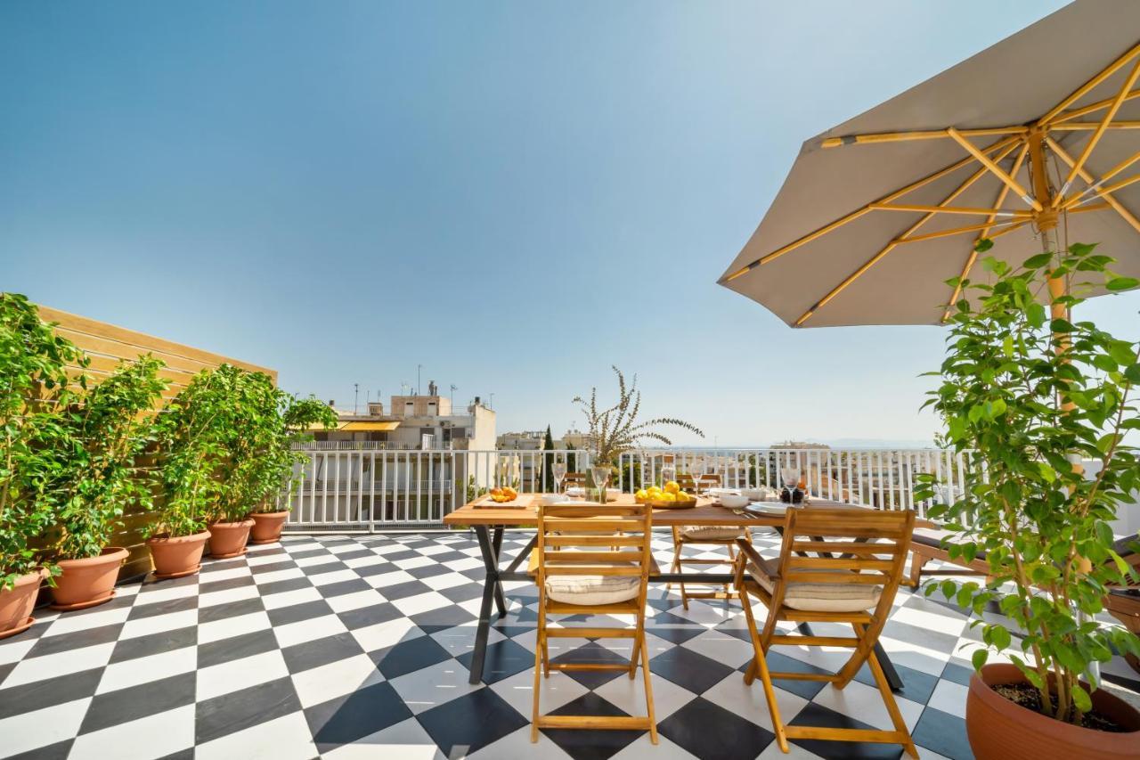 Luxurious Apartment With Big Sea View Terrace - Central Location Athen Eksteriør bilde